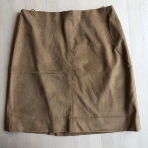 J Crew Faux Suede Skirt
